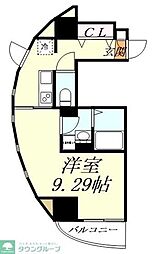 JR武蔵野線 越谷レイクタウン駅 徒歩8分の賃貸マンション 1階1Kの間取り
