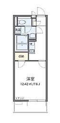クレイノミオラヴィラ 1階1Kの間取り