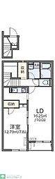 レオネクストレジナ 1LDKの間取図画像