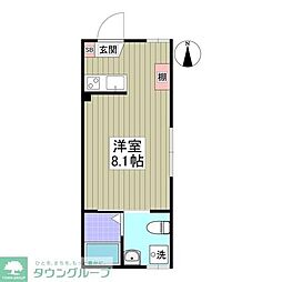 フォルテ西川口 ワンルームの間取図画像
