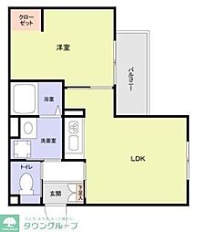 (仮称)マンションシバガミ 1LDKの間取図画像