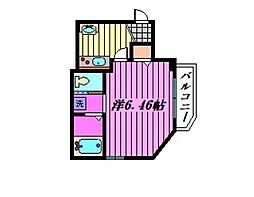 MarkDuo塚越1 1Kの間取図画像