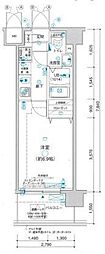 グランフォース西川口 1Kの間取図画像