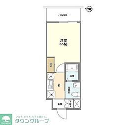 アクシーズグランデ蕨4マンション 1Kの間取図画像