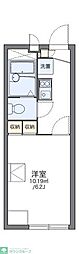 レオパレスイースト 1Kの間取図画像