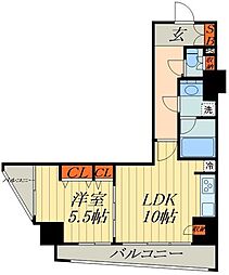 フェリーチェ川口 1DKの間取図画像