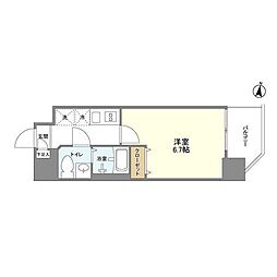 アルファコート西川口23 1Kの間取図画像