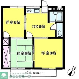 メゾン新井 3DKの間取図画像