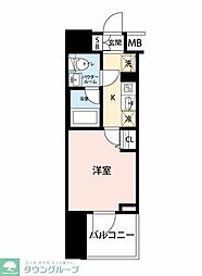 クレイシア川口 1Kの間取図画像