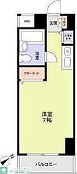 ウインザーパレス川口 ワンルームの間取図画像