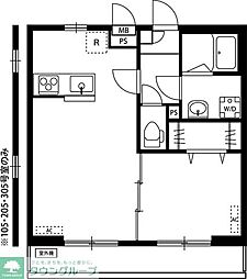 リブリ-CrestYanagisaki 1LDKの間取図画像