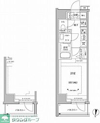 RELUXIA立石 11階1Kの間取り