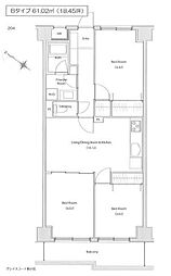グレイスコート 2階3LDKの間取り