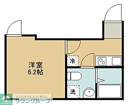 Ｓｏｌｅｎａ瑞江 2階1Kの間取り