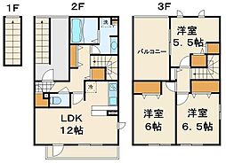 フローラ 3階3LDKの間取り