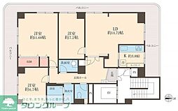 ホライズン東四つ木 3階3LDKの間取り