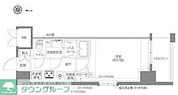AELL亀有 10階1Kの間取り