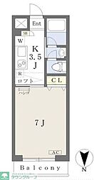 SS・Comfort 1階1Kの間取り