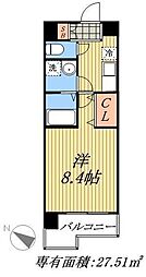 カーサフェリーチェ柴又 1階1Kの間取り