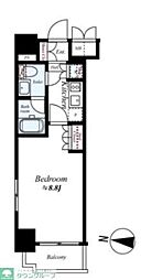 セジョリ両国II 7階1Kの間取り