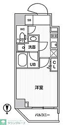 グラシアプレイス錦糸町 2階1Kの間取り