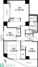 Ｔ’ｓ　ｇａｒｄｅｎ東陽町 11階3LDKの間取り