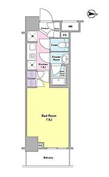 CASSIA両国 8階1Kの間取り