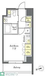 プライムメゾン清澄白河 3階ワンルームの間取り