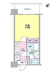 プロスペクト東雲橋 4階1Kの間取り