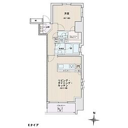 エスティメゾン錦糸町II 6階1LDKの間取り