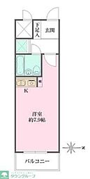 シティコープ浅草橋’90 8階ワンルームの間取り