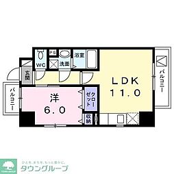ベラ　カーサ　江東 3階1LDKの間取り