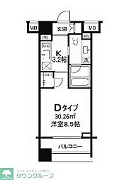 ＴＬＲレジデンス両国 9階1Kの間取り