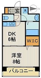 都営浅草線 蔵前駅 徒歩7分の賃貸マンション 3階1DKの間取り