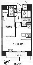 都営大江戸線 森下駅 徒歩5分の賃貸マンション 7階1LDKの間取り