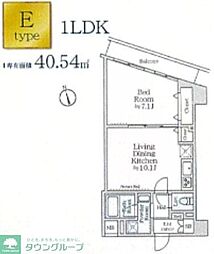京成押上線 京成曳舟駅 徒歩8分の賃貸マンション 4階1LDKの間取り