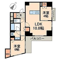 クレアーレ船堀 2LDKの間取図画像