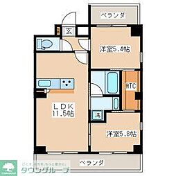 DANA 2LDKの間取図画像