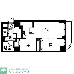 TRADIS錦糸町 2LDKの間取図画像