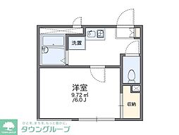レオパレスサン 1Kの間取図画像