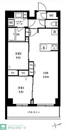 アーバンパーク船堀II 2LDKの間取図画像