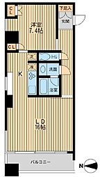 ドゥーエ清澄白河 1LDKの間取図画像