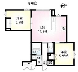 MGPLAZA 2LDKの間取図画像