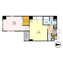 グローセ・インゼル湯島 1LDKの間取図画像