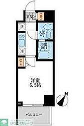 CASSIA押上 1Kの間取図画像