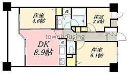 LANAITGARDEN 3DKの間取図画像