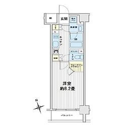 リエトコート向島 1Kの間取図画像