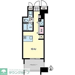 Primal亀戸 ワンルームの間取図画像