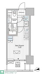 パークアクシス市川 1DKの間取図画像