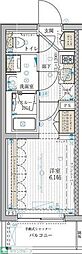 ブライズ高砂 1Kの間取図画像